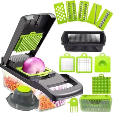 Generic Vegetable Cutter Cube Cutter Vegetable Chopper Vegetable Slicer Suitable For Grating Slices 14 In 1 Multifunctional Cutter Cucumber Slicer Fruit Cutter Potato Cutter